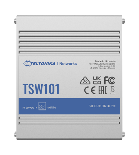 TELTONIKA 5-PORT GIGABIT AUTOMOTIVE POE+ SWITCH | TSW101 - Image 3