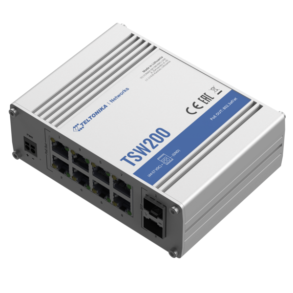 TELTONIKA 8-PORT GIGABIT POE+ ETHERNET SWITCH | TSW200 - Image 3