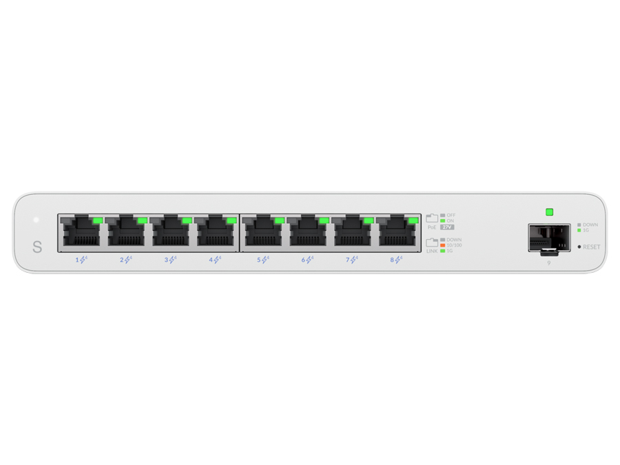 Ubiquiti UISP Switch 8 Port Gigabit PoE 110W 1SFP | UISP-S – product image