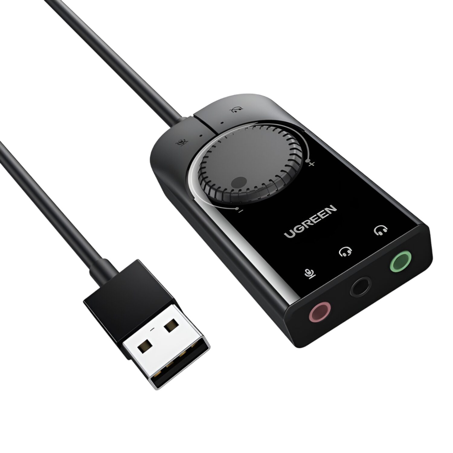 Ugreen UGREEN CM129-40964 USB-A to 3.5mm External Stereo Sound Adapter - Black (CM129-40964) – product image