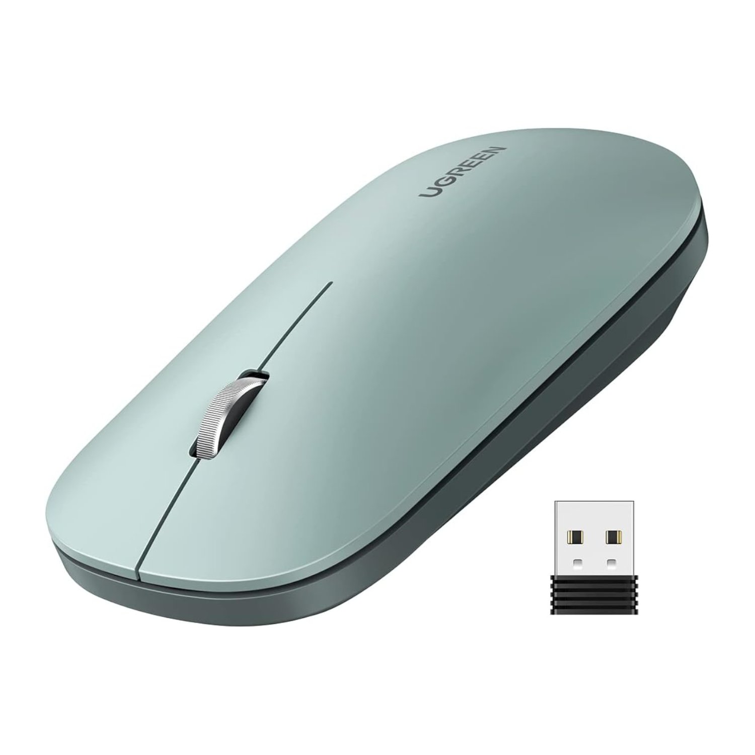 Ugreen UGreen Portable 2.4GHz Wireless Mouse - Green (MU001-90374) – product image