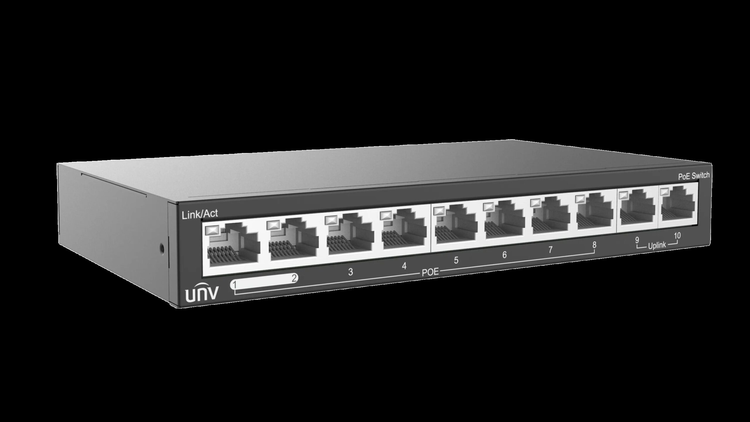UNIVIEW UNV 8-PORT POE SWITCH 120W WITH 2 UPLINKS | NSW2020-10T-POE-IN - Image 4
