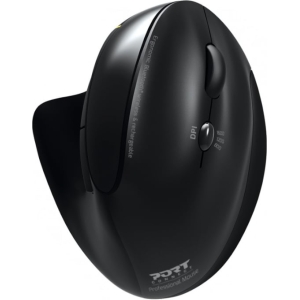 Port Connect Wireless Rechargeable Ergonoc Mouse Bluetooth- Black (900706-BT) – product image