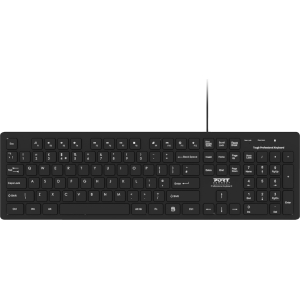 Port Connect Tough Office USB Keyboard - Black (900752-US) – product image