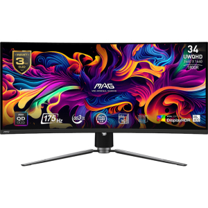MSI MAG 341CQP QD-OLED 34″ UWQHD Curved Gaming Monitor (MAG341CQPQD-OLED) – product image