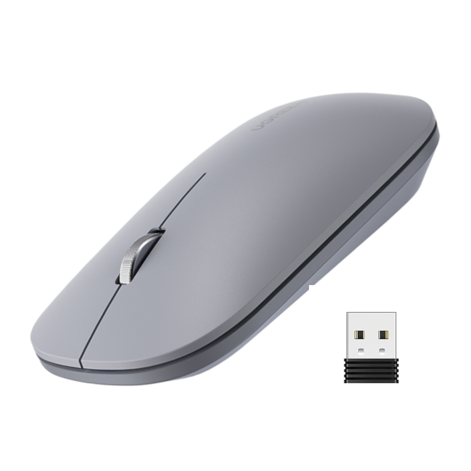 UGreen Portable 2.4GHz Wireless Mouse - Grey (MU001-90373) – product image