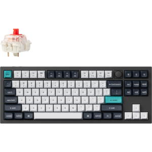 Keychron Q3 Max 80% Full Assembled Knob Red Switch Hot-Swap Gateron Jupiter RGB Wireless Keyboard - Black (Q3M-M1) – product image