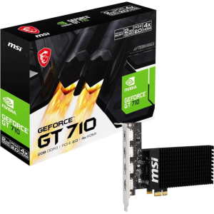 MSI Nvidia GeForce GT 710 2GD3H 2GB 64-BIT 4x HDMI Graphics Card (GT7102GD3H4HDMI) – product image