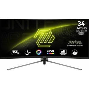 MSI MAG345CQR 34" Curved Gaming Monitor 3440x1440 (UWQHD) VA 1ms 180Hz (MAG 345CQR) – product image
