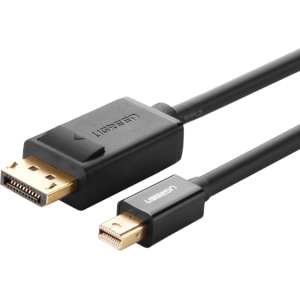 UGREEN Mini DisplayPort to DisplayPort Cable 1.5m -Black (MD105-10477) – product image