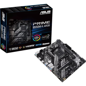 Asus PRIME B550M-K ARGB AM4 M-ATX Motherboard (PRIME B550M-KARGB) – product image