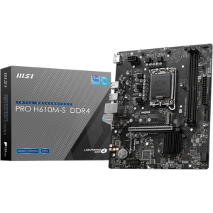 MSI H610M-S PRO LGA1700 M-ATX DDR4 Motherboard (PROH610M-SDDR4) – product image