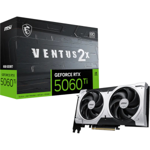 MSI Nvidia GeForce RTX 5060TI VENTUS 2X OC PLUS 8GB Graphics Card (RTX5060TIVENTUS2XOCPLU) – product image