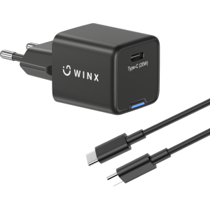 WINX POWER Essential Type-C 20W GaN Wall Charger (WX-WC103) – product image