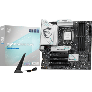 MSI B860M Gaming PLUS WIFI Intel LGA1851 DDR5 M-ATX Motherboard (B860MGAMINGPLUSWIFI) – product image