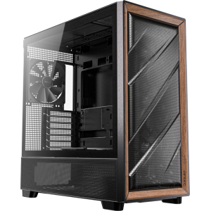 Antec FLUX ATX WOOD Mid Tower Gaming Chassis – Black (FLUX) – product image