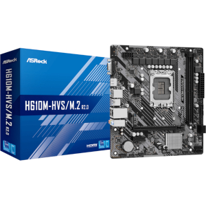 ASRock H610M-HVS/M.2 R2.0 Intel LGA 1700 m-ATX Motherboard (H610M-HVS-M2R2) – product image