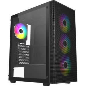 FSP M220 ATX Mid Tower Gaming Chassis - Black (M220-BA) – product image