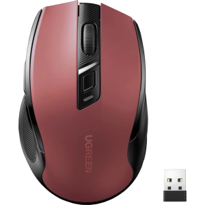 UGREEN MU006 2.4GHz Wireless Optical Mouse - Red (MU006-25752) – product image