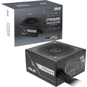Asus PRIME 750W 80 PLUS Bronze ATX Non-modular Power Supply (PRIME-750B-BLACK) – product image