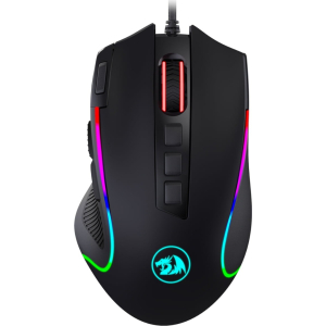 REDRAGON PREDATOR 4000DPI RGB Ergo Gaming Mouse - Black (RD-M612-RGB) – product image