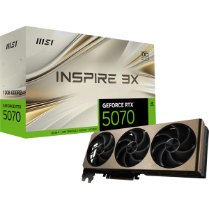 MSI GeForce RTX 5070 INSPIRE 3X OC 12GB Graphics Card (RTX5070INSPIRE3XOC12GB) – product image