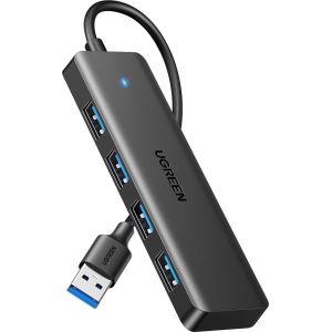 UGREEN 4-in-1 USB 3.0 Hub - High-Speed 5Gbps Data Transfer - Grey (CM219-25851) – product image