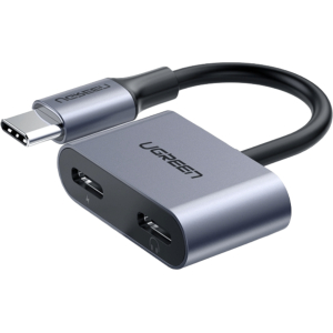 UGREEN USB Type-C Dual Audio and Charging Adapter (15W PD