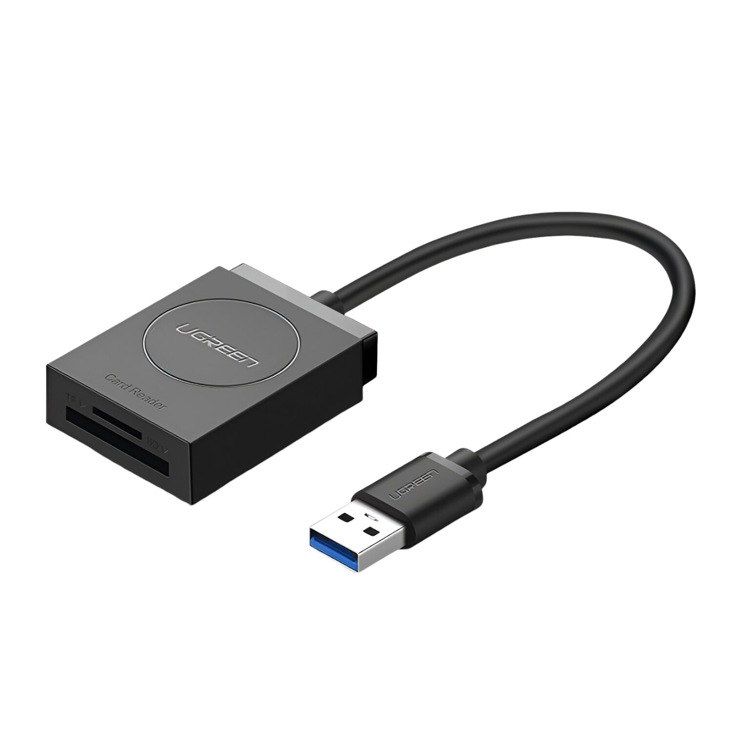 UGREEN USB 3.0 Dual Slot Card Reader for SD/TF Cards – 5Gbps Data Transfer (CR127-20250) – product image