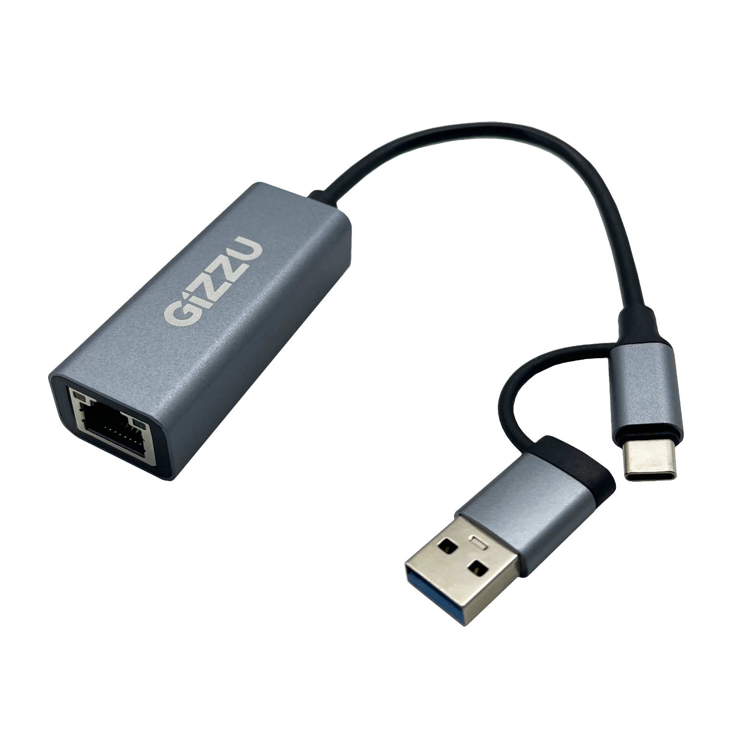Gizzu High Speed Type-C/A to Gigabit Adapter Poly (GAPCGB) – product image