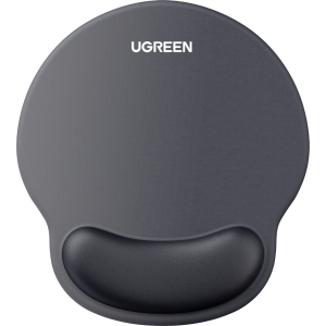 UGREEN LP668 Ergonomic Mousepad with Wrist Rest (220 x 245 mm) - Black (LP668 -25245) – product image
