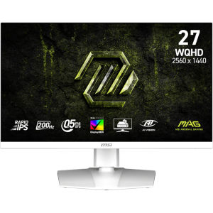 MSI MAG 274QRFW E20 27" WQHD 200Hz IPS Gaming Monitor - White (MAG 274QRFW E20) – product image