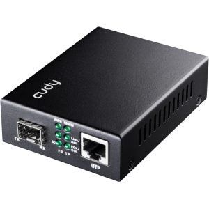 Cudy Fibre to Gigabit Ethernet Media Converter (MC220) – product image