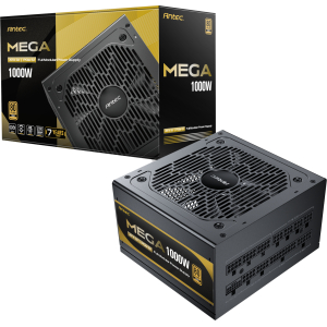 Antec MEGA 1000W 80 PLUS Gold ATX3.1 PCIE5.1 Fully Modular Power Supply (MEGA1000) – product image