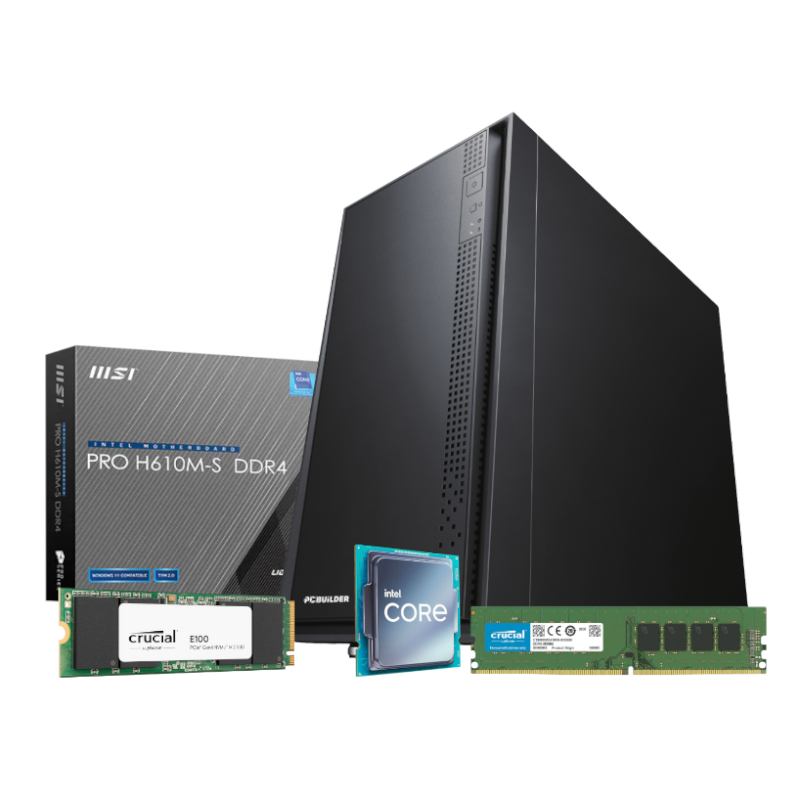 PCBuilder Intel i5-12400 OFFICE MASTER Core Windows 11 Pro Desktop PC (PCB_OFFICE_I516G-V3) – product image