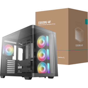 DeepCool CG530U 4F ATX Gaming Chassis - Black (R-CG530U-BKAGA4-G) – product image