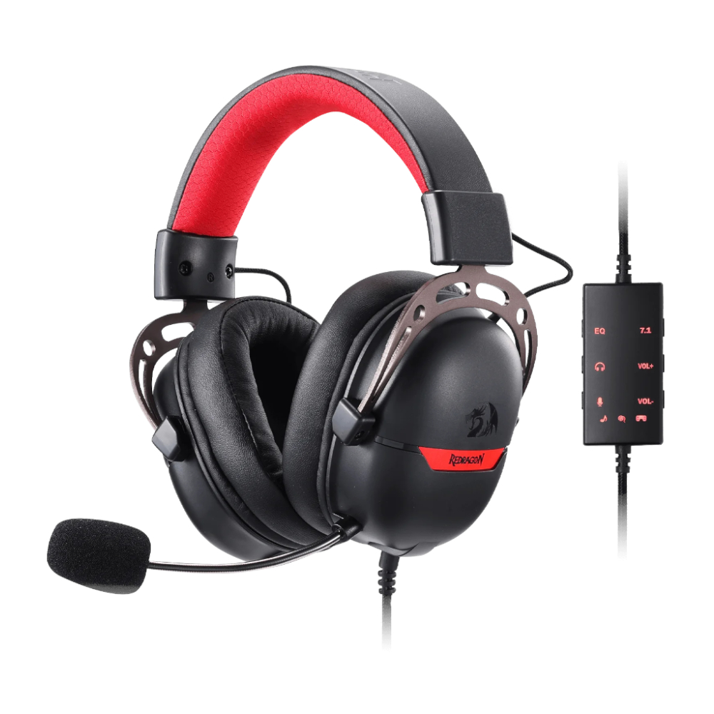 REDRAGON Over-Ear AURORA Gaming Headset - Black (RD-H376BR) – product image
