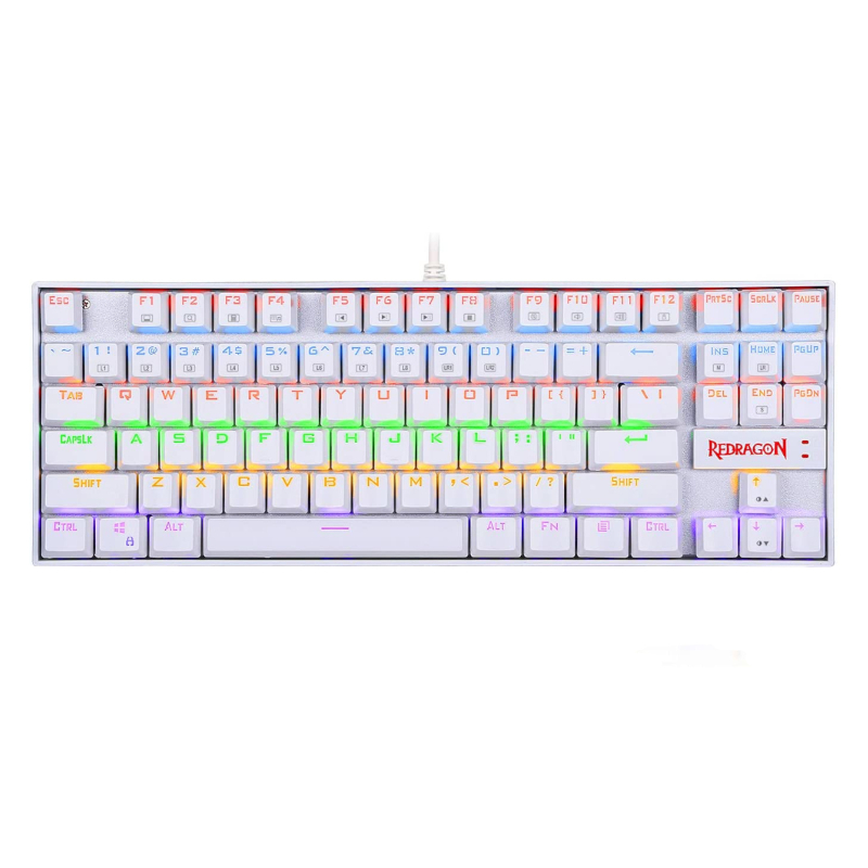 REDRAGON KUMARA Mechanical 87 Key|RGB Backlit Gaming Keyboard - White (RD-K552W-RGB) – product image