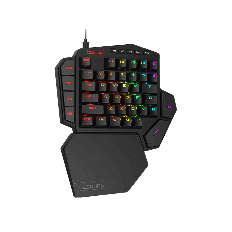 REDRAGON Diti Elite Pro One-Handed RGB Wireless Mechanical Gaming Keyboard - Black (RD-K585RGB-PRO) – product image
