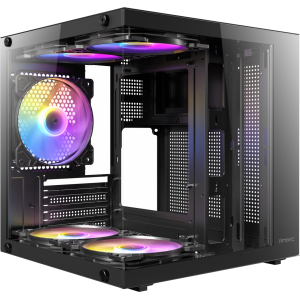 Antec VCX10M ARGB Micro-ATX | ITX Mini-Tower Gaming Chassis - Black (VCX10M ARGB) – product image