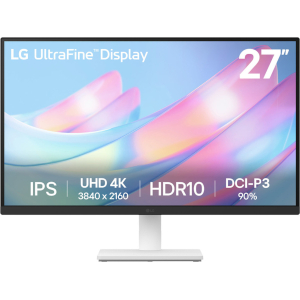 LG UltraFine 27" 4K UHD IPS Monitor - White (27US500-W.AFB) – product image