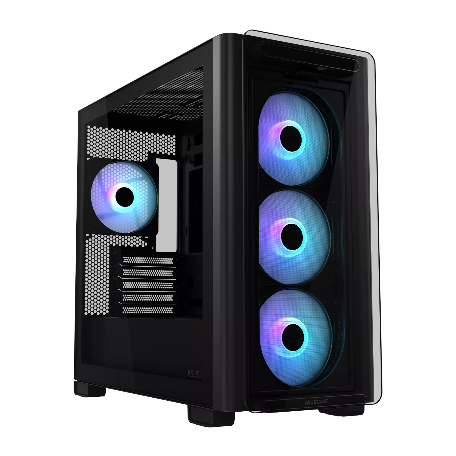 Asus A23 PLUS ARGB Micro-ATX Gaming Chassis - Black (A23PLUS-BK) – product image