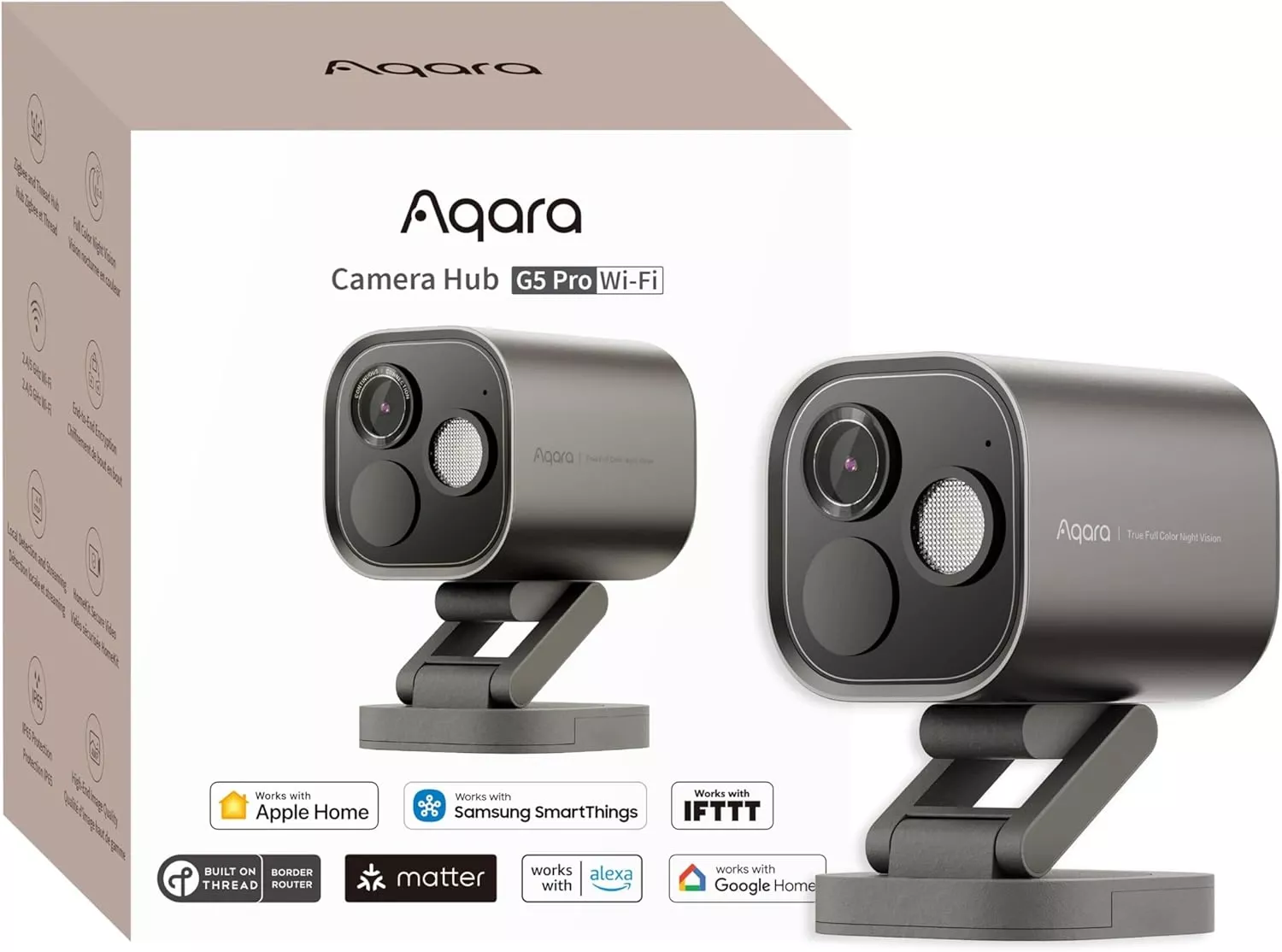 AQARA CAMERA HUB G5 PRO (WIFI, SHADOW GRAY) | AQ-HUB-CAM-G5-PRO-WIFI-G - Image 2