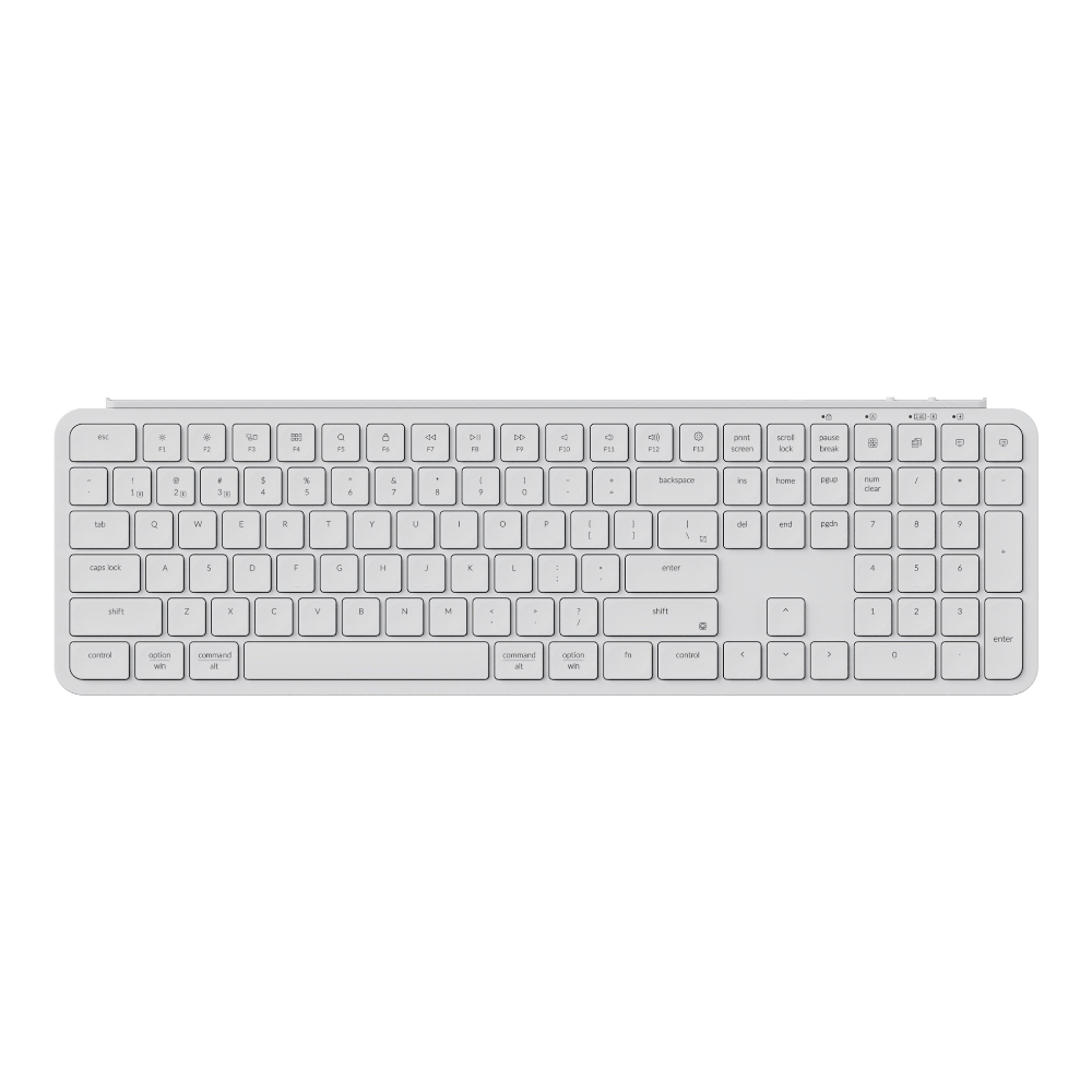 Keychron B6 Pro Ultra-Slim 100% Wireless Keyboard – Ivory White (B6P-K8) – product image
