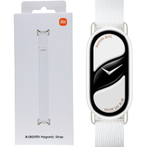 Xiaomi Smart Band 10 Magnetic Kona Leather Strap - Glacier White (BHR07Y8GL) – product image
