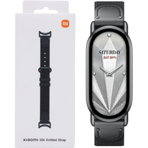 Xiaomi Smart Band 10 Knitted Silk Strap - Ebony Black (BHR07Y9GL) – product image