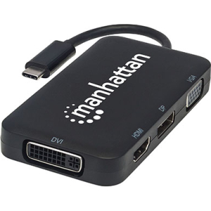 152600 | Manhattan USB-C 4-in-1 Audio Video Converter - product image