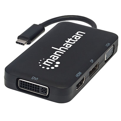 152600 | Manhattan USB-C 4-in-1 Audio Video Converter - product image