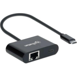 153454 | Manhattan SuperSpeed USB Type C to Gigabit Network Adapter - product image