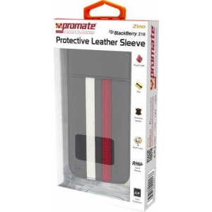 1959144000140 | Promate Grey Zino BlackBerry Z10 Protective Leather Sleeve - product image